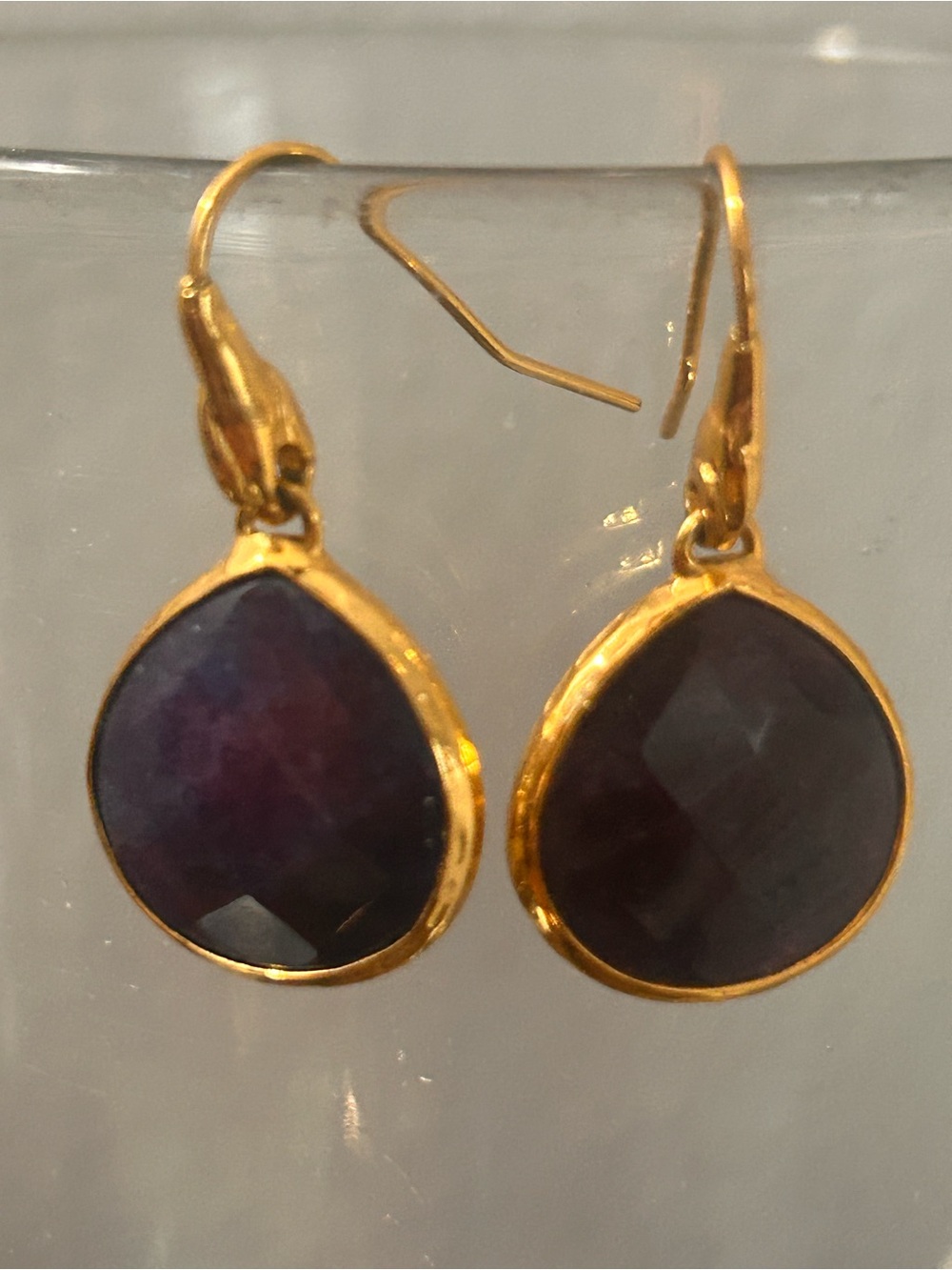 Gold Teardrop Amethyst-Style Dangle Earrings Stella & Dot
